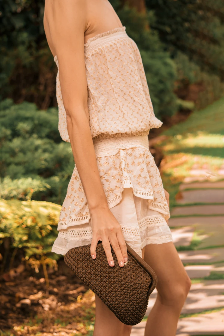 BRONZE BROWN CLUTCH
