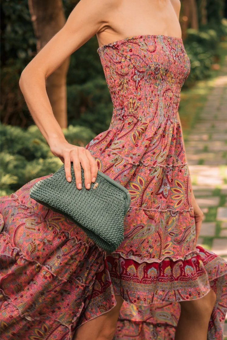 ELM GREEN CLUTCH