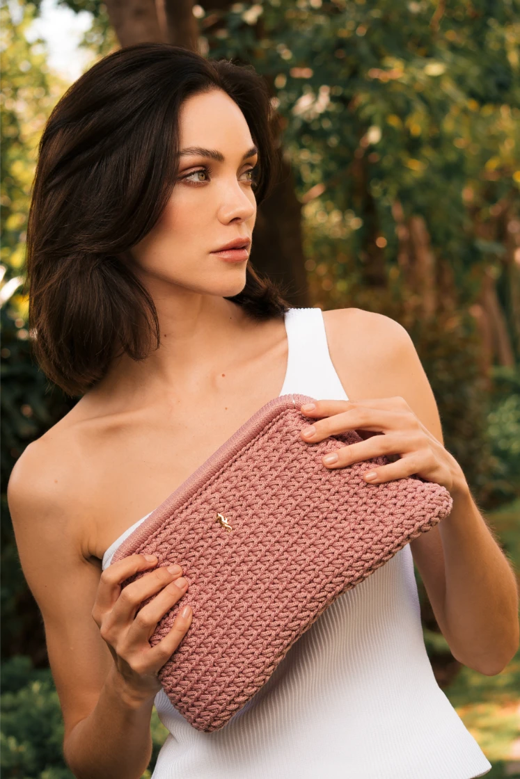 MUTED CLAY PINK CLUTCH
