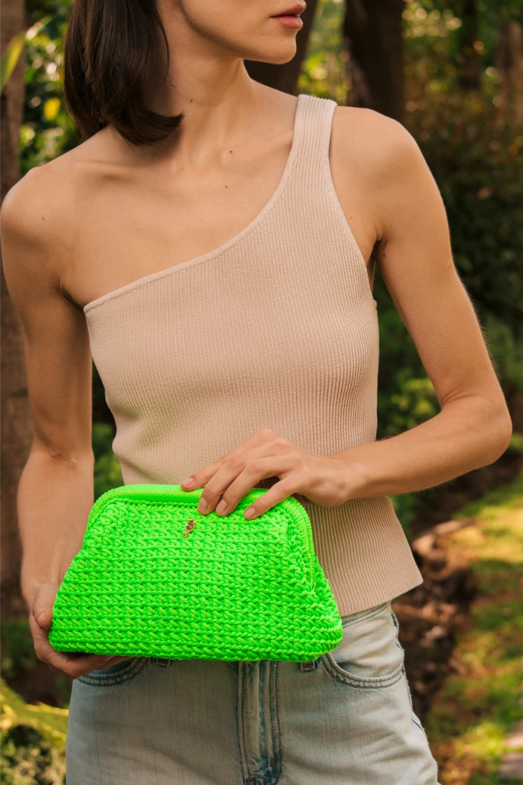NEON GREEN CLUTCH