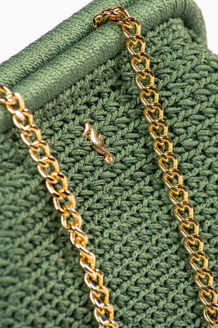 ELM GREEN CLUTCH