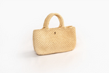 Natural raffia tote bag