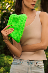 NEON GREEN CLUTCH